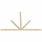Ekena Millwork Saratoga Smooth Timber Gable Bracket, Douglas Fir, 108"W x 72"H x 1 1/2"D x 3 1/2"F, 16/12 Pitch GBW108X72X0204SAR00SDF - alternate 2